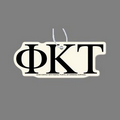 Paper Air Freshener W/ Tab - Greek Letters: Phi Kappa Tau